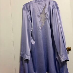 Savage X Fenty Lavender Lightning Bolt Robe
